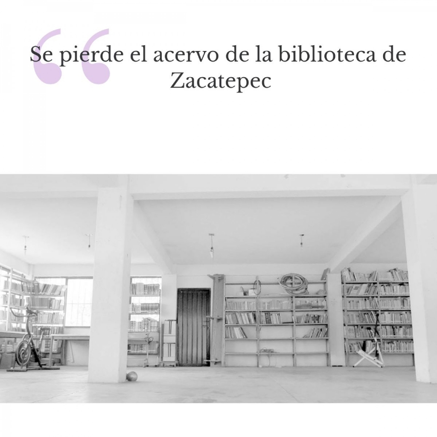 Se pierde el acervo de la biblioteca de Zacatepec