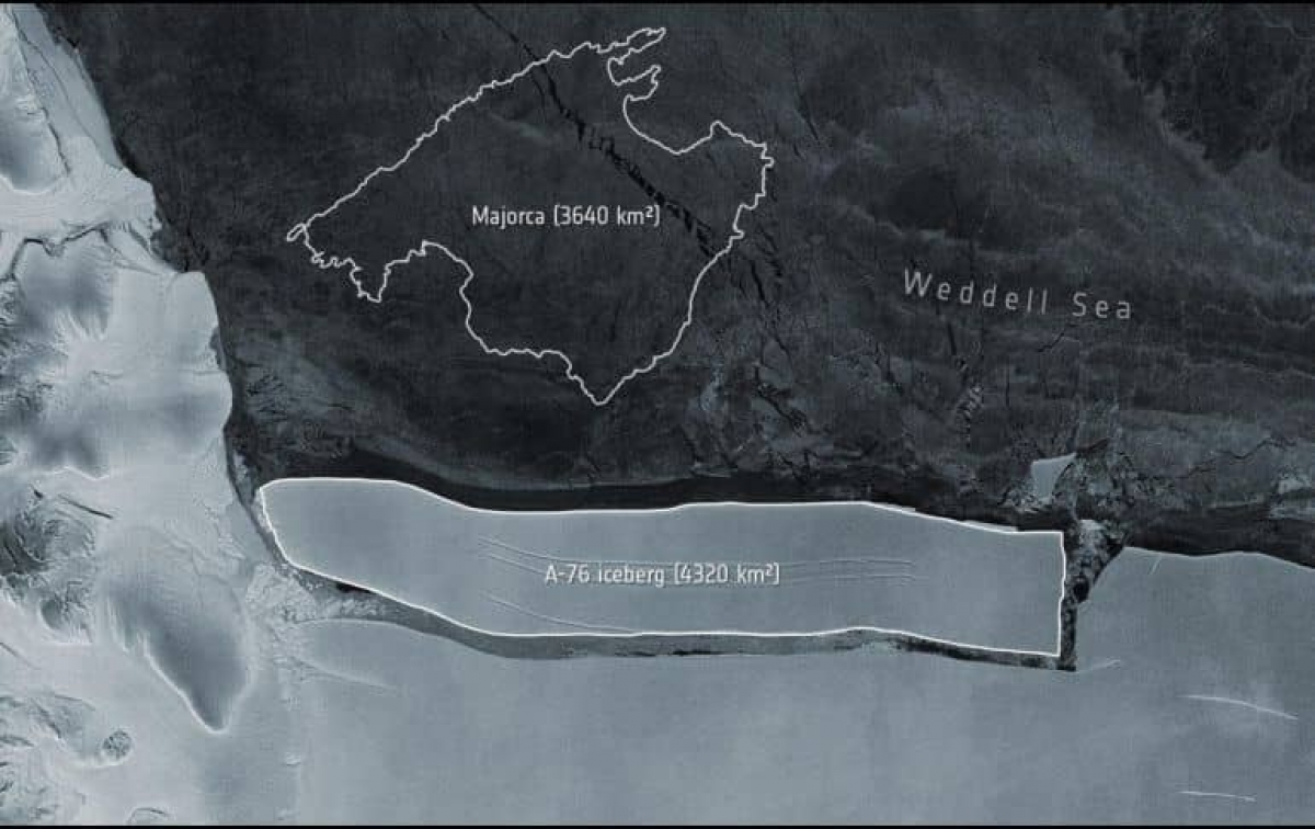 El iceberg más grande del mundo se separó de la Antártida