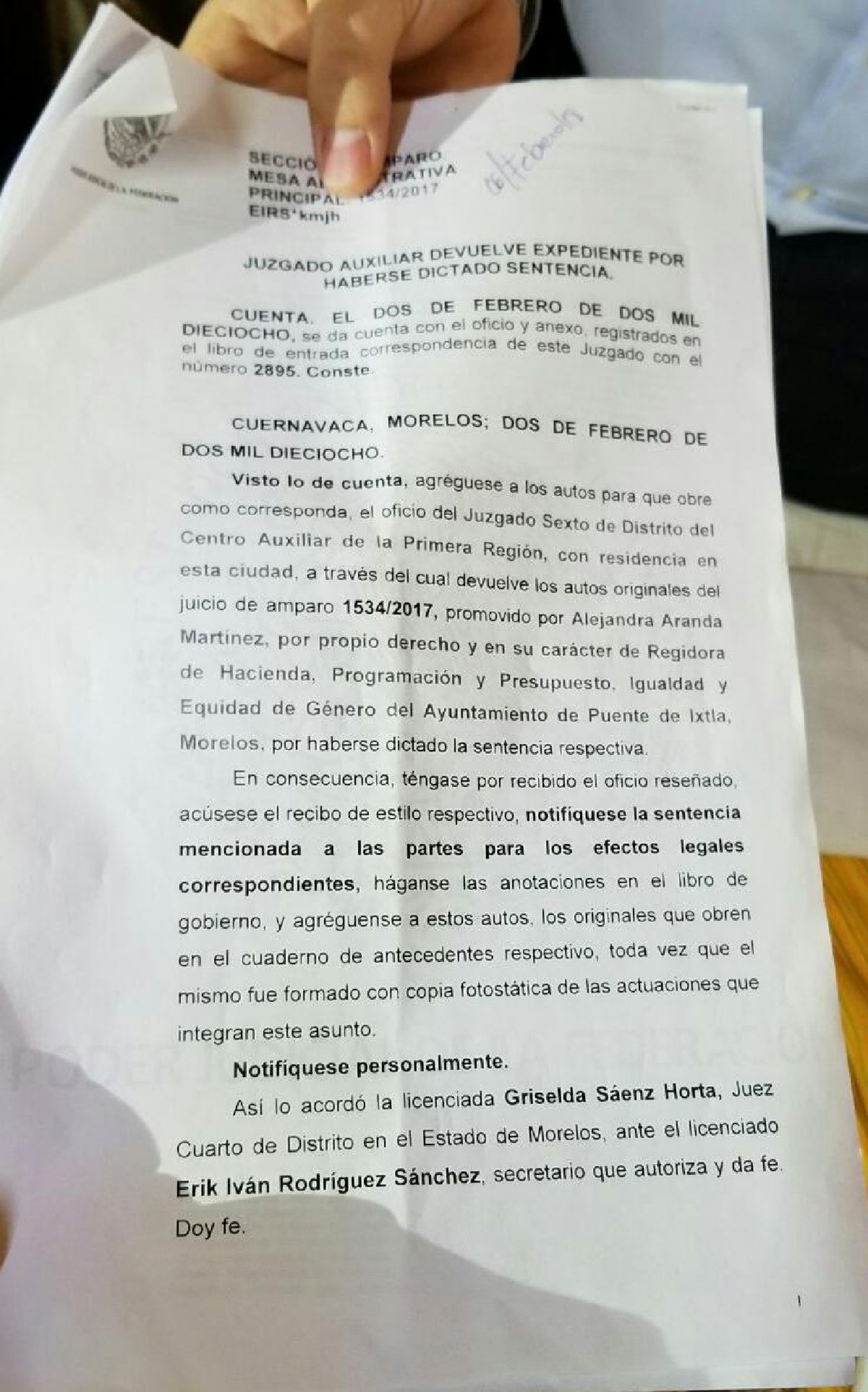 Obtiene cabildo de Puente de Ixtla amparo federal ante orden de destitución del TJA