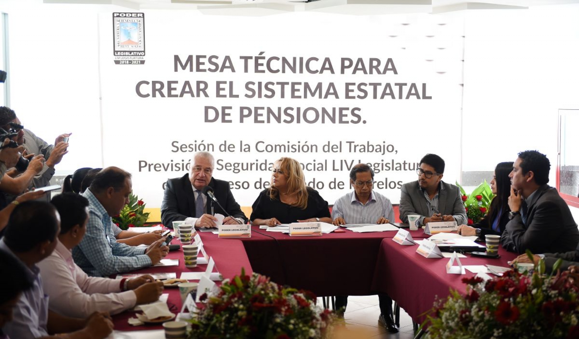 Asiste Sanz Rivera a inauguración de la Mesa Técnica para crear el Sistema Estatal de Pensiones