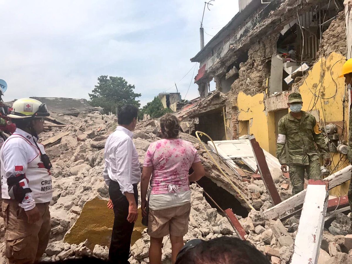 VIDEO: Verifica Peña daños por sismo en Jojutla