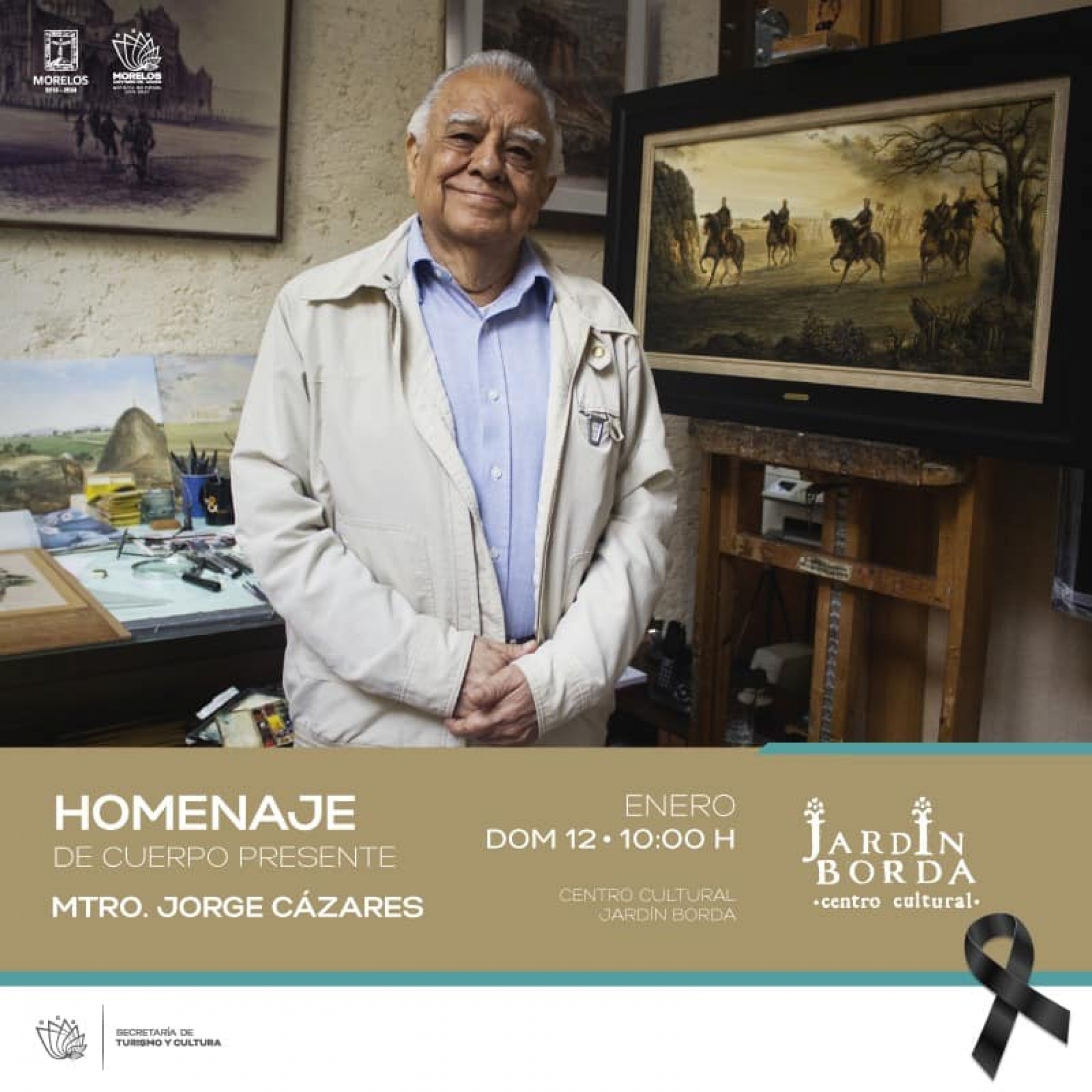 Rendirán homenaje en Jardín Borda a Jorge Cázares Campos