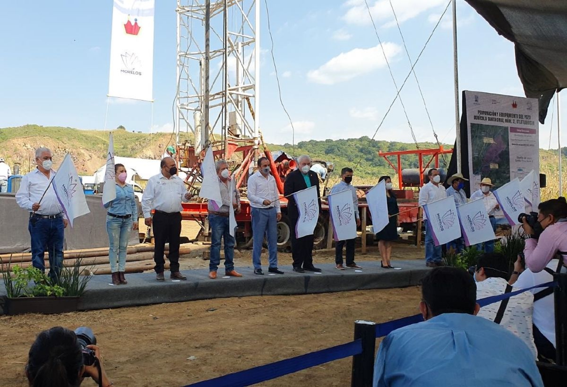 Inicia perforación de pozo de agua en Atlatlahucan
