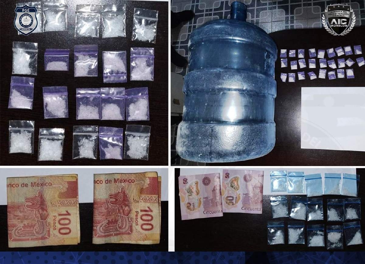 Atrapan a cuatro personas en poder de “cristal” en Tequesquitengo