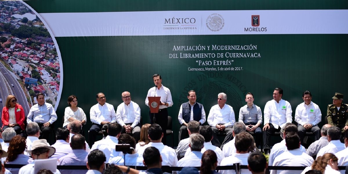 Enrique Peña Nieto inaugura el “Paso Exprés Tlahuica” de Cuernavaca
