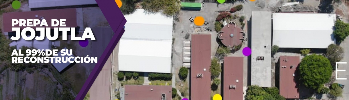 Nuevas instalaciones de la Preparatoria de Jojutla, al 99%