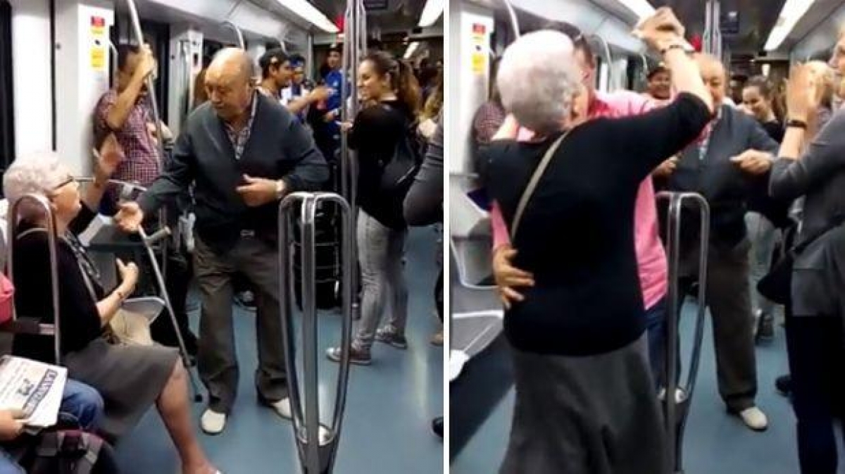 Pareja de ancianos baila hip hop y conquistan Facebook