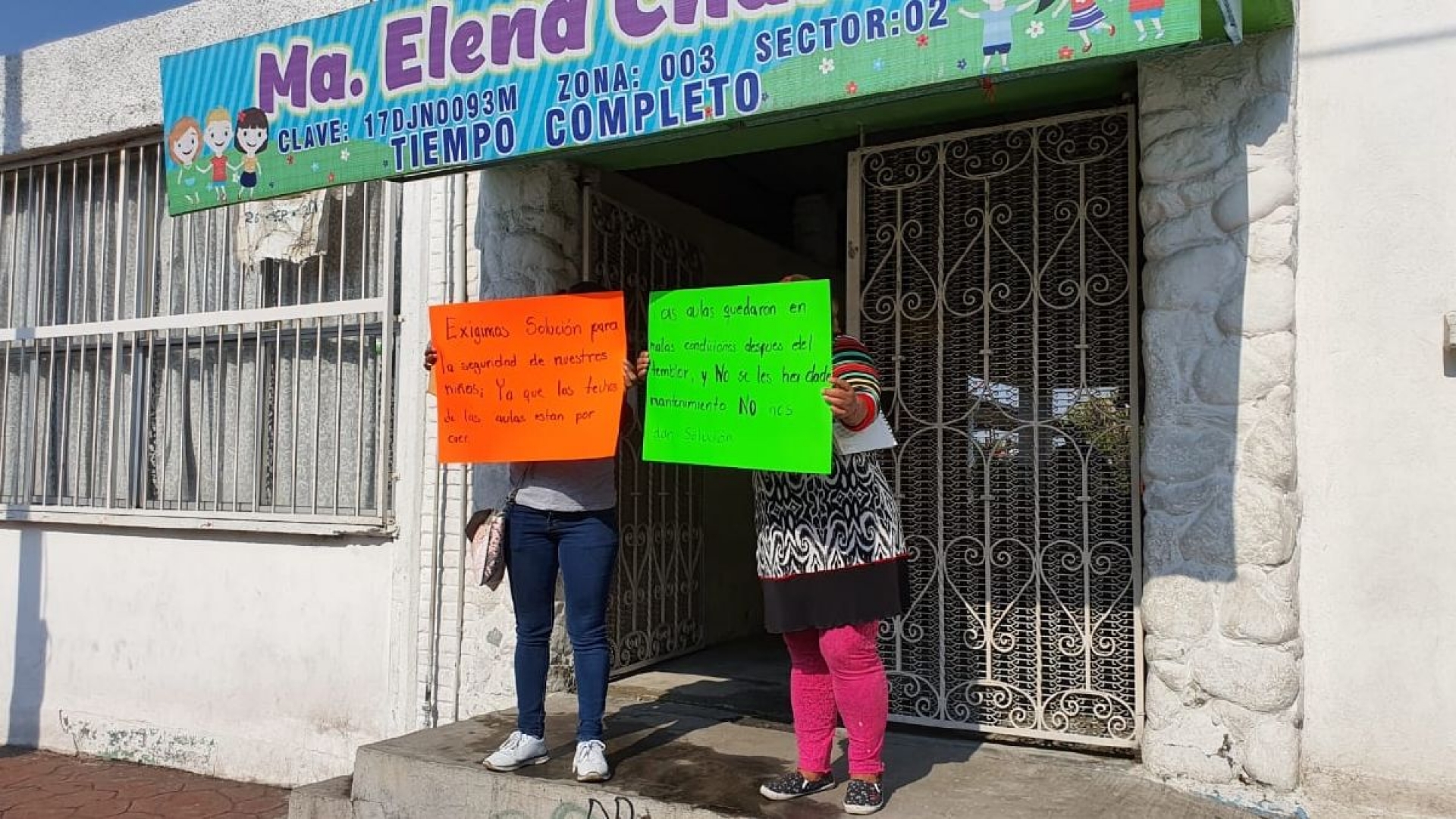 Exigen reconstrucción del Jardín de Niños “Ma. Elena Chanes” de Cuautla