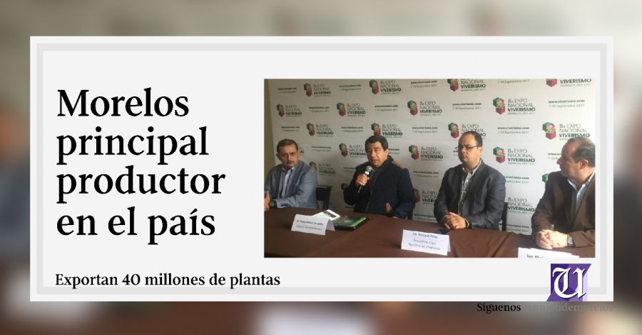 Cuautla será sede de la octava Expo Nacional de Viverismo 2017