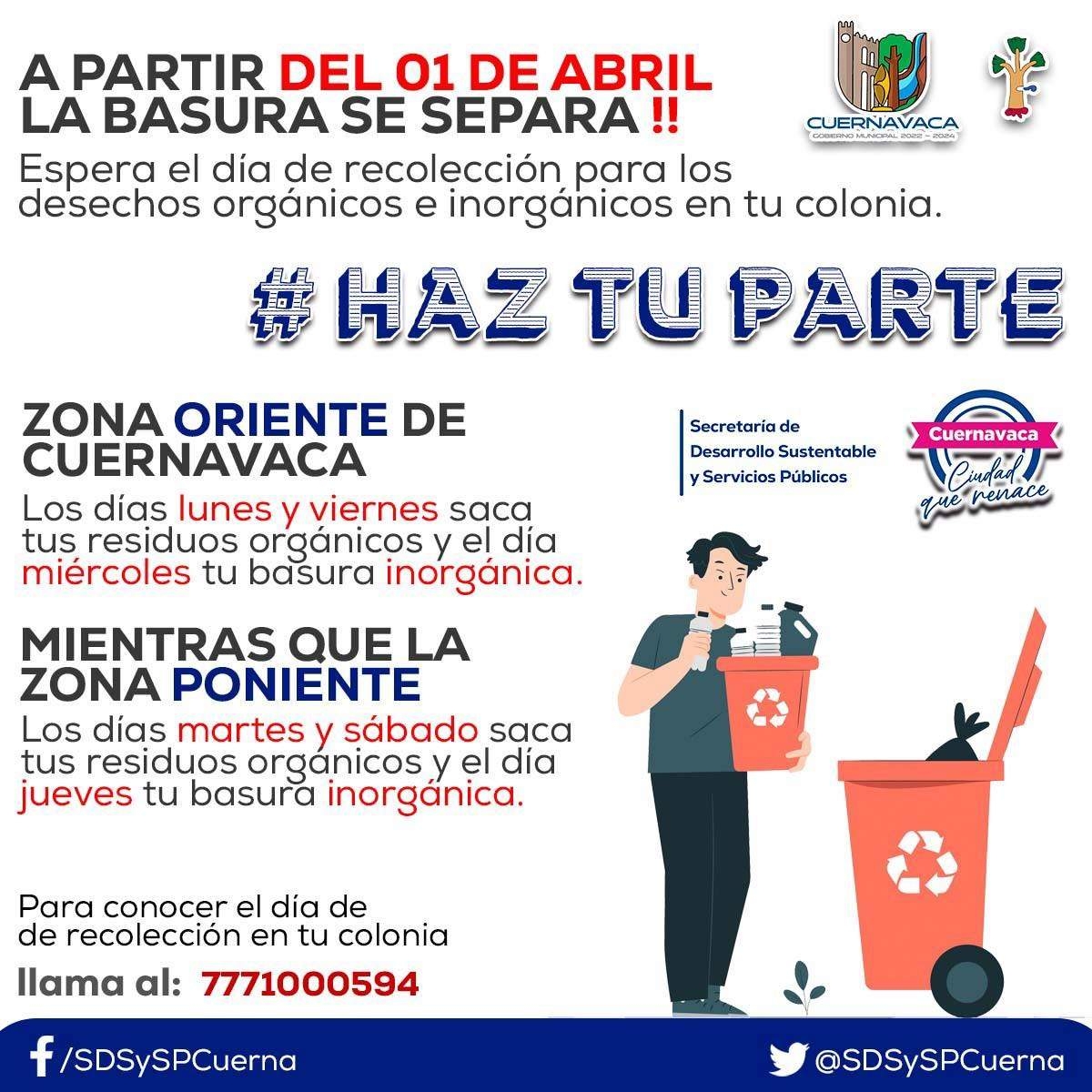 La separación de residuos en Cuernavaca