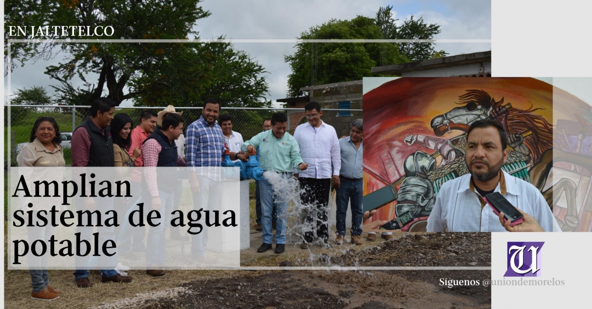 Juan Felipe Domínguez  Robles inauguró un pozo de agua potable
