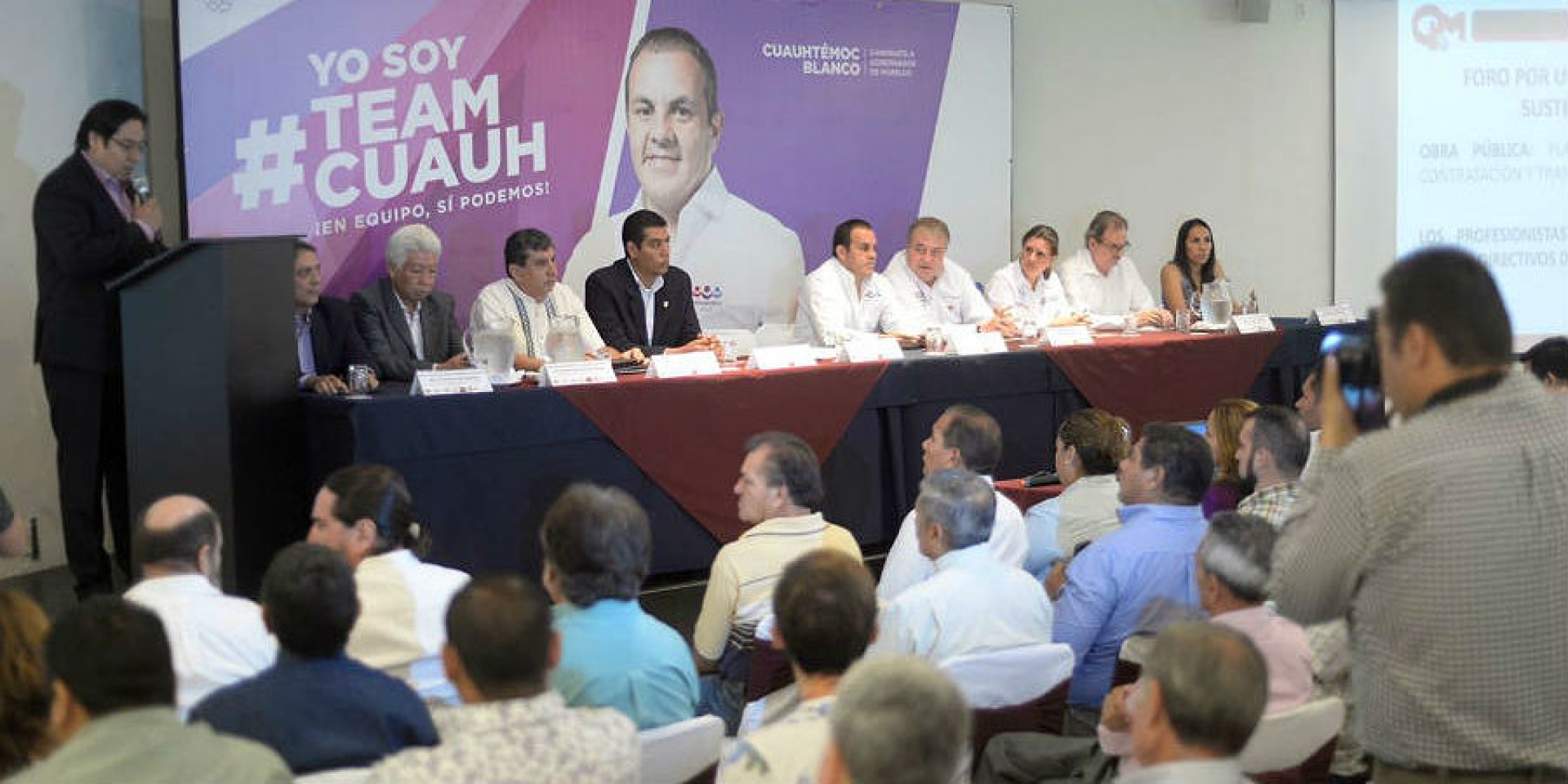 Candidato a la gubernatura por la alianza 'Juntos Haremos Historia' se reúne con el Colegio de Ingenieros Civiles