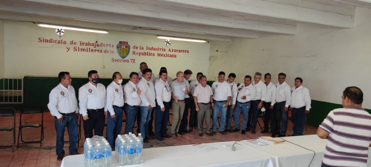 Toma posesión nuevo comité de Sección 72 de sindicato azucarero