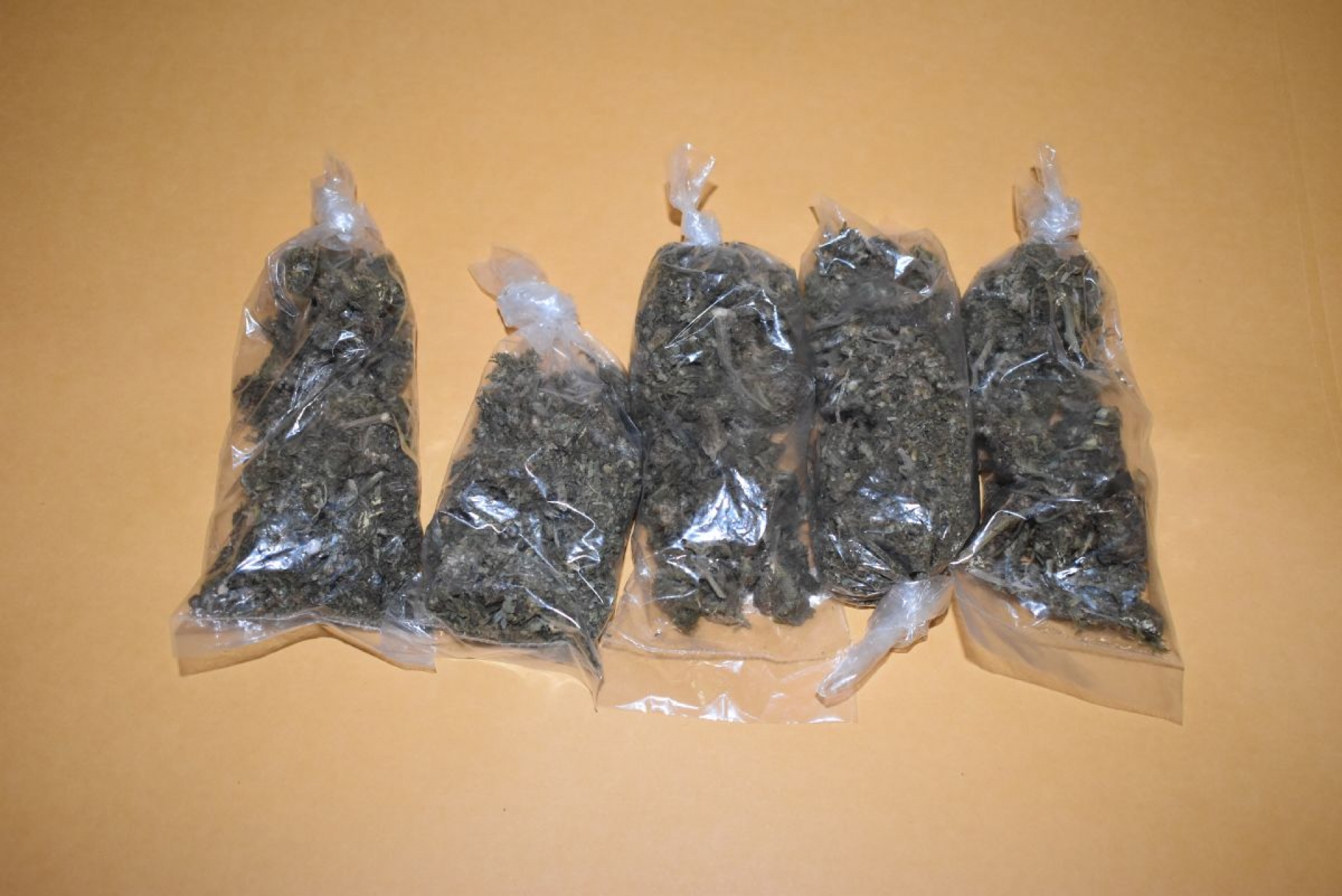 Hallaron cinco bolsas con droga entre sus pertenencias