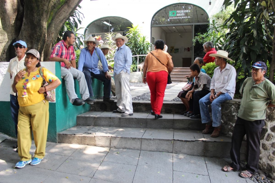 Protestan ejidatarios de Yautepec en la Procuraduría Agraria