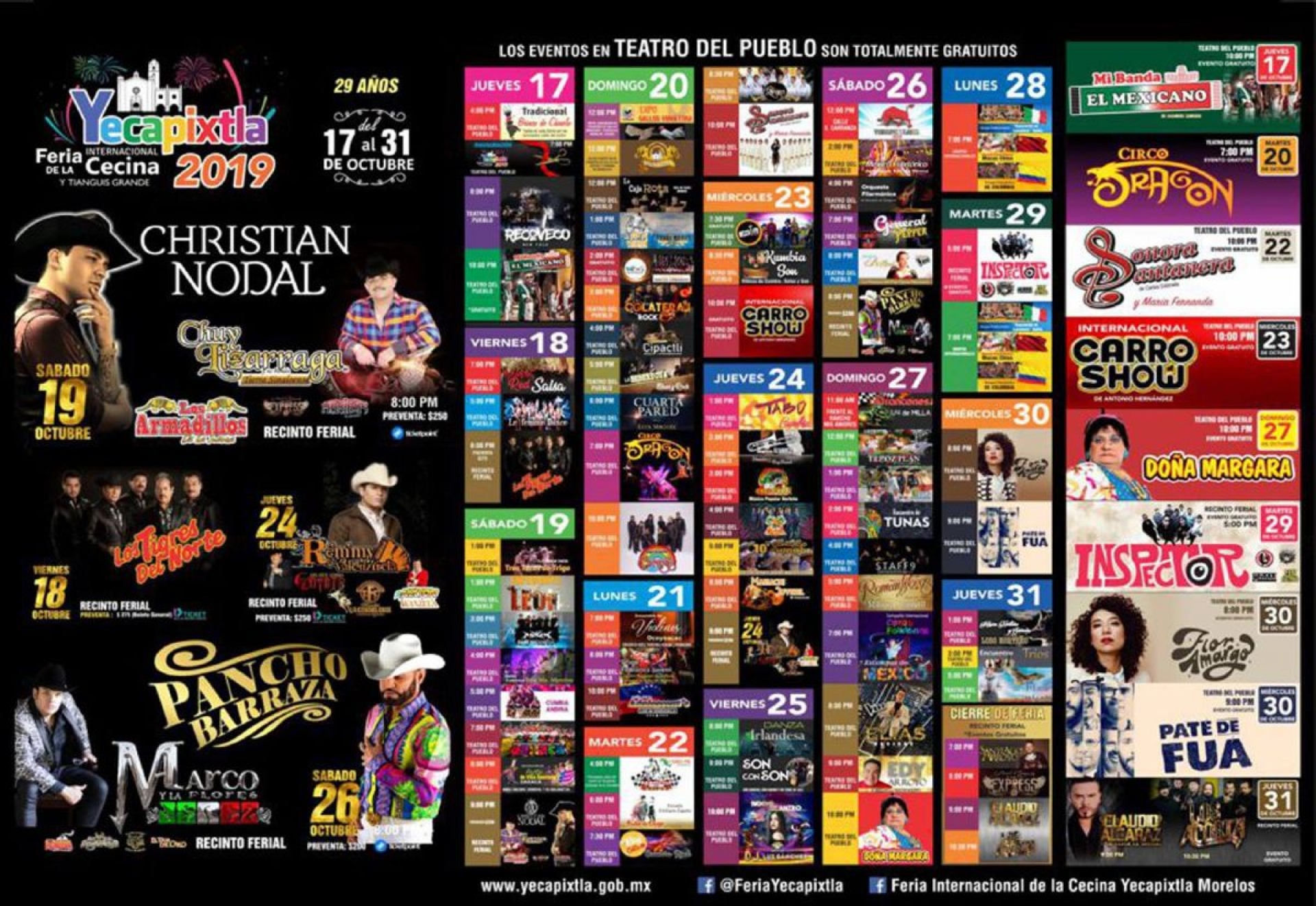 Confirmada, la cartelera para la Feria de la Cecina