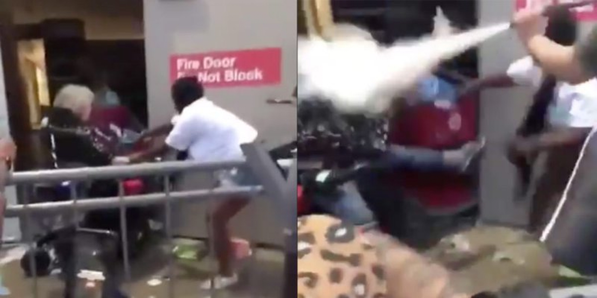 Mujer en silla de ruedas usa cuchillo vs saqueadores en Minneapolis