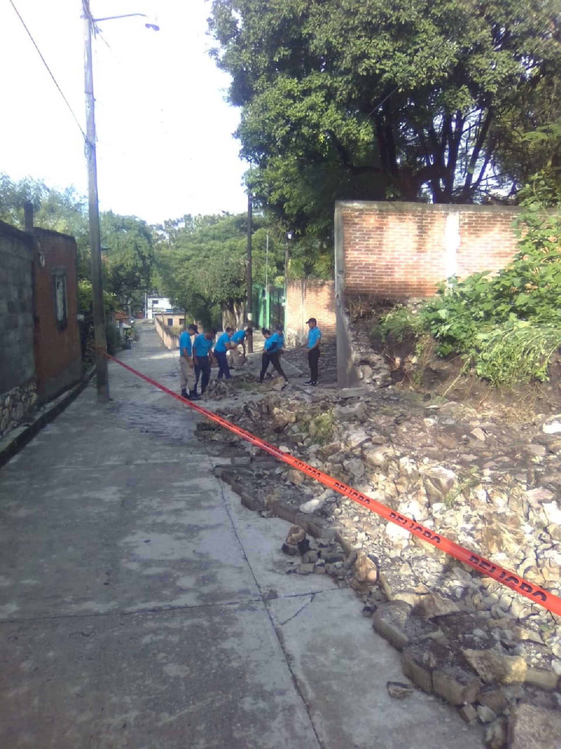 También en Ayala hubo daños por la lluvia