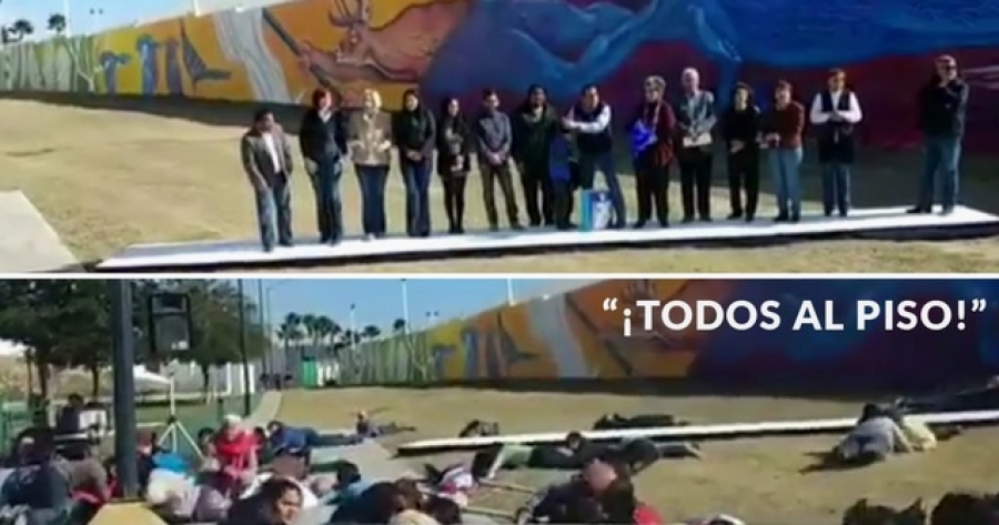 Interrumpe balacera evento de alcalde