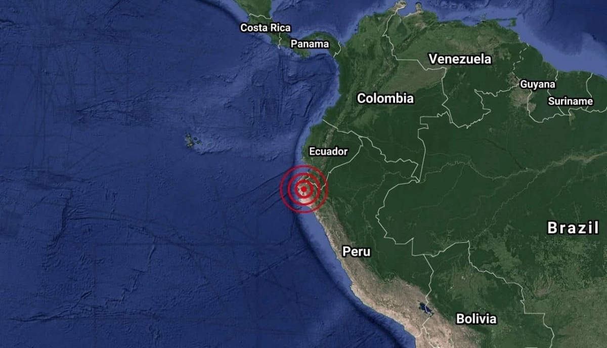 Se registra sismo de magnitud 6.1 cerca de la frontera entre Perú y Ecuador