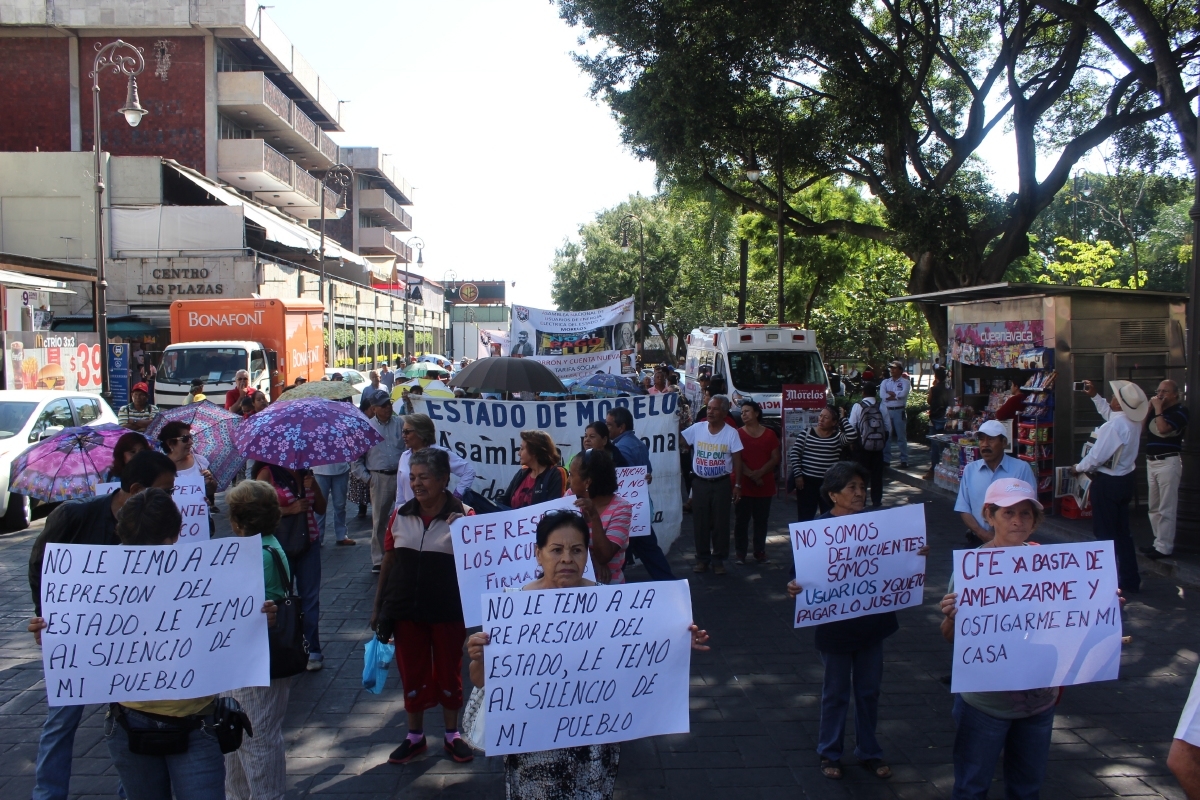 Regresan protestas contra la CFE
