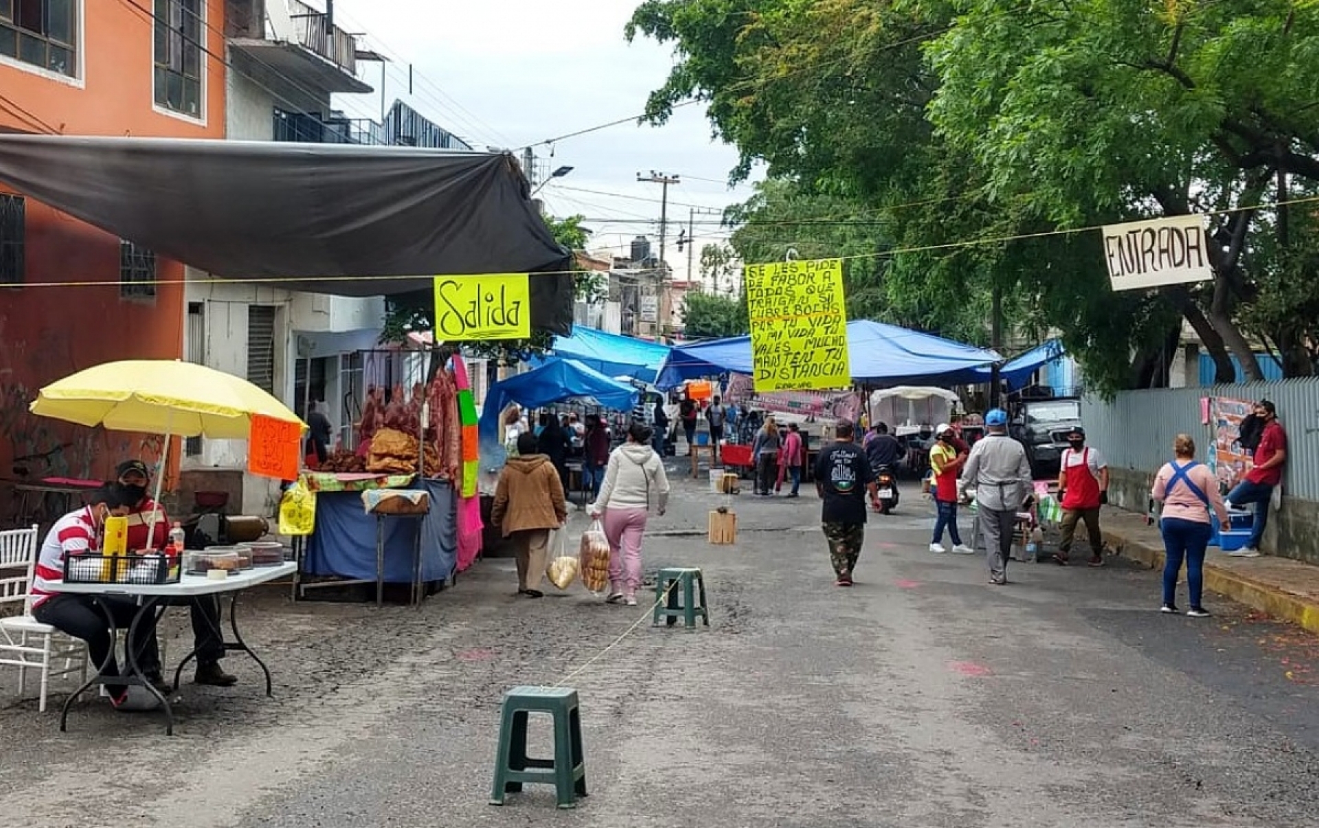 Se volvió a instalar el tianguis en Ciudad Chapultepec
