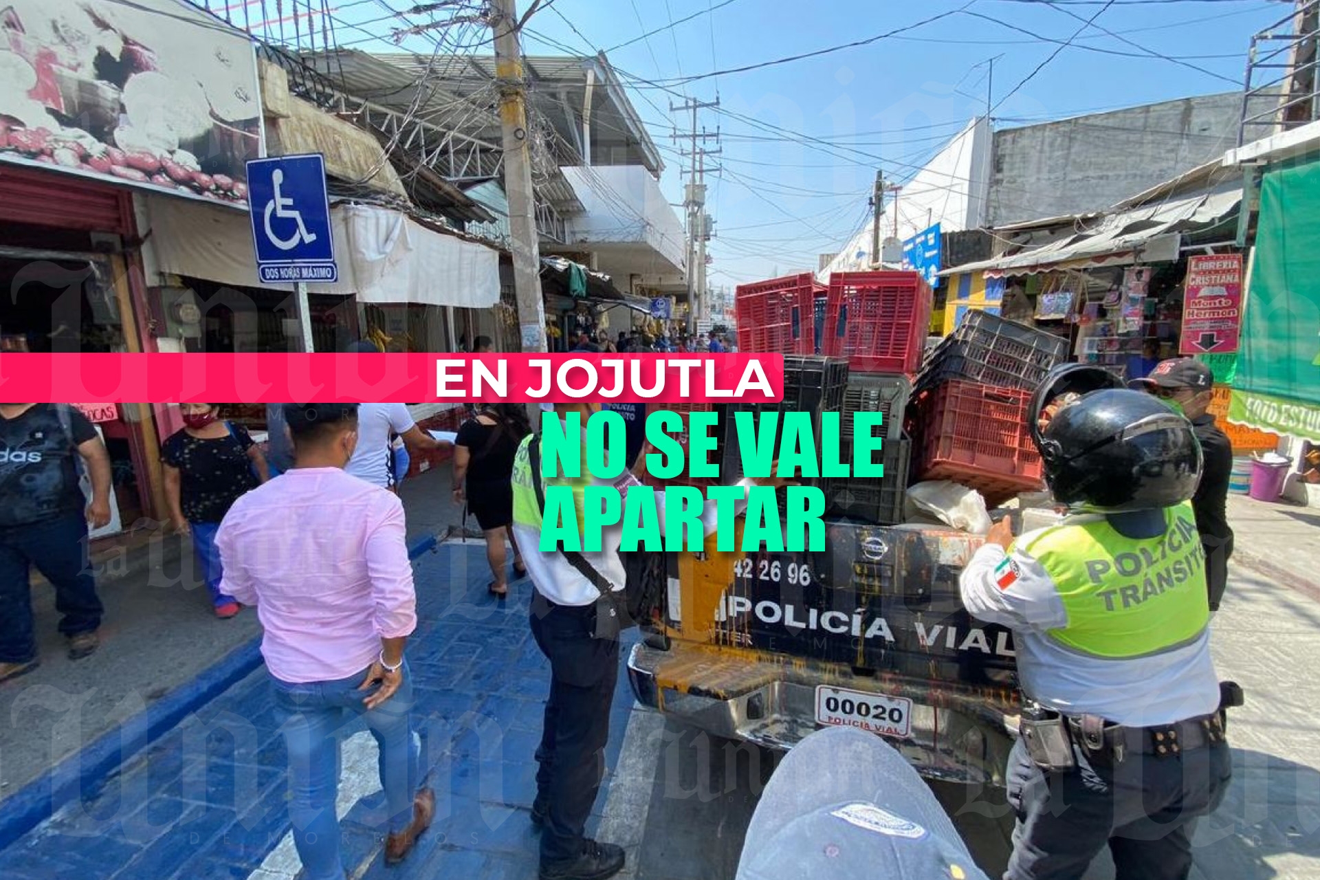 Retiran objetos usados para “apartar” espacios en calles de Jojutla