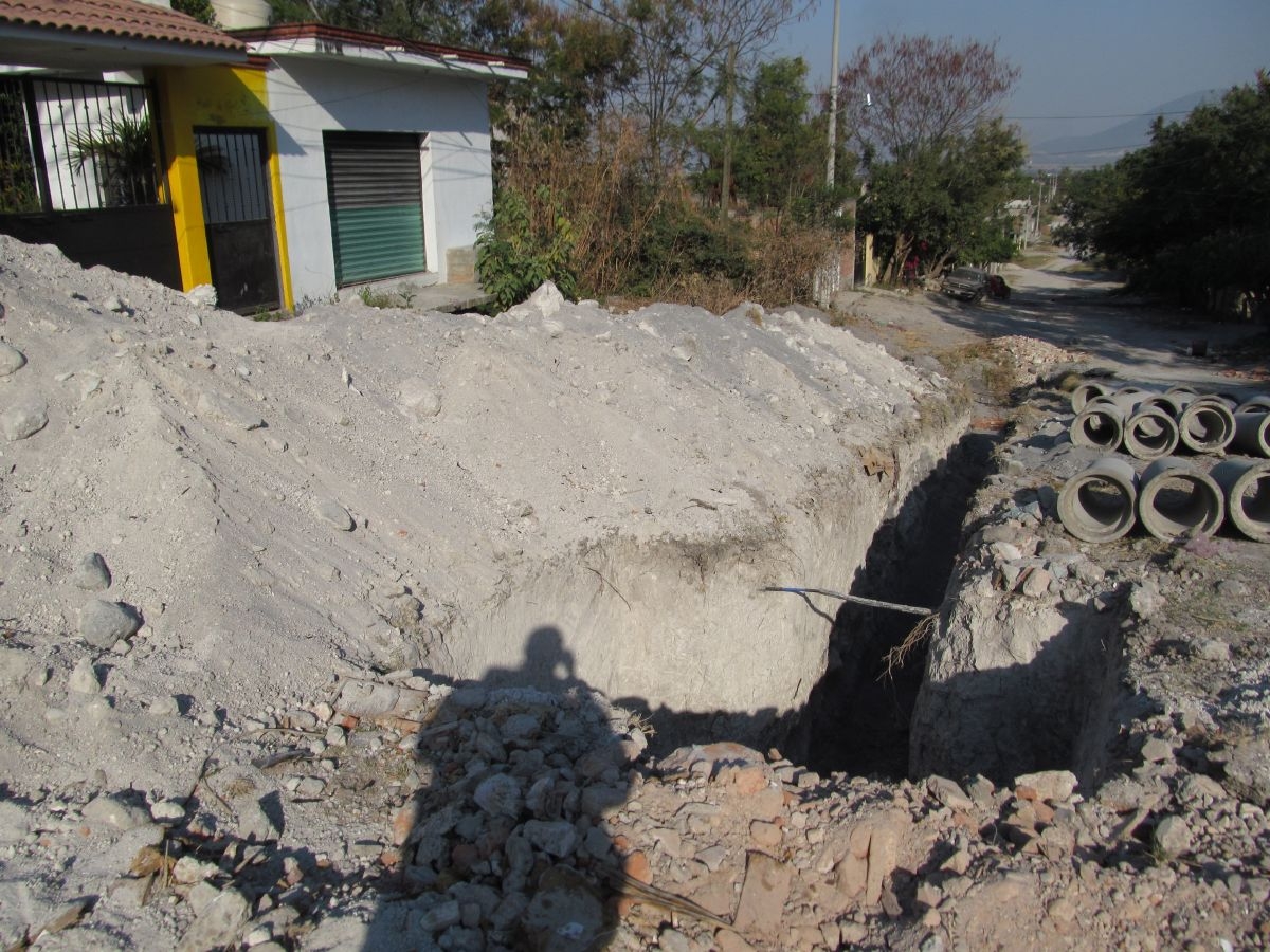 Se pierde obra de drenaje por abandono en Galeana