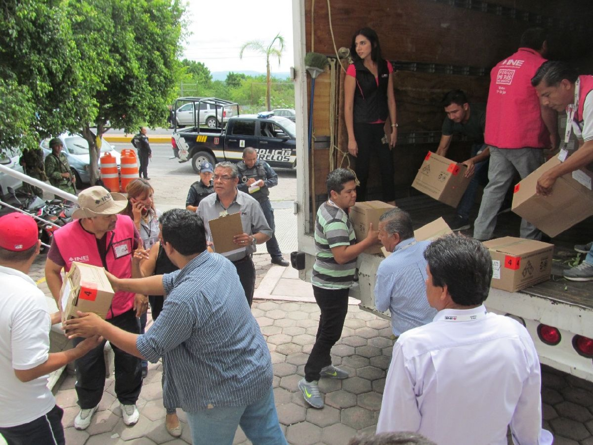 Llegan las boletas electorales a la Junta Distrital 04