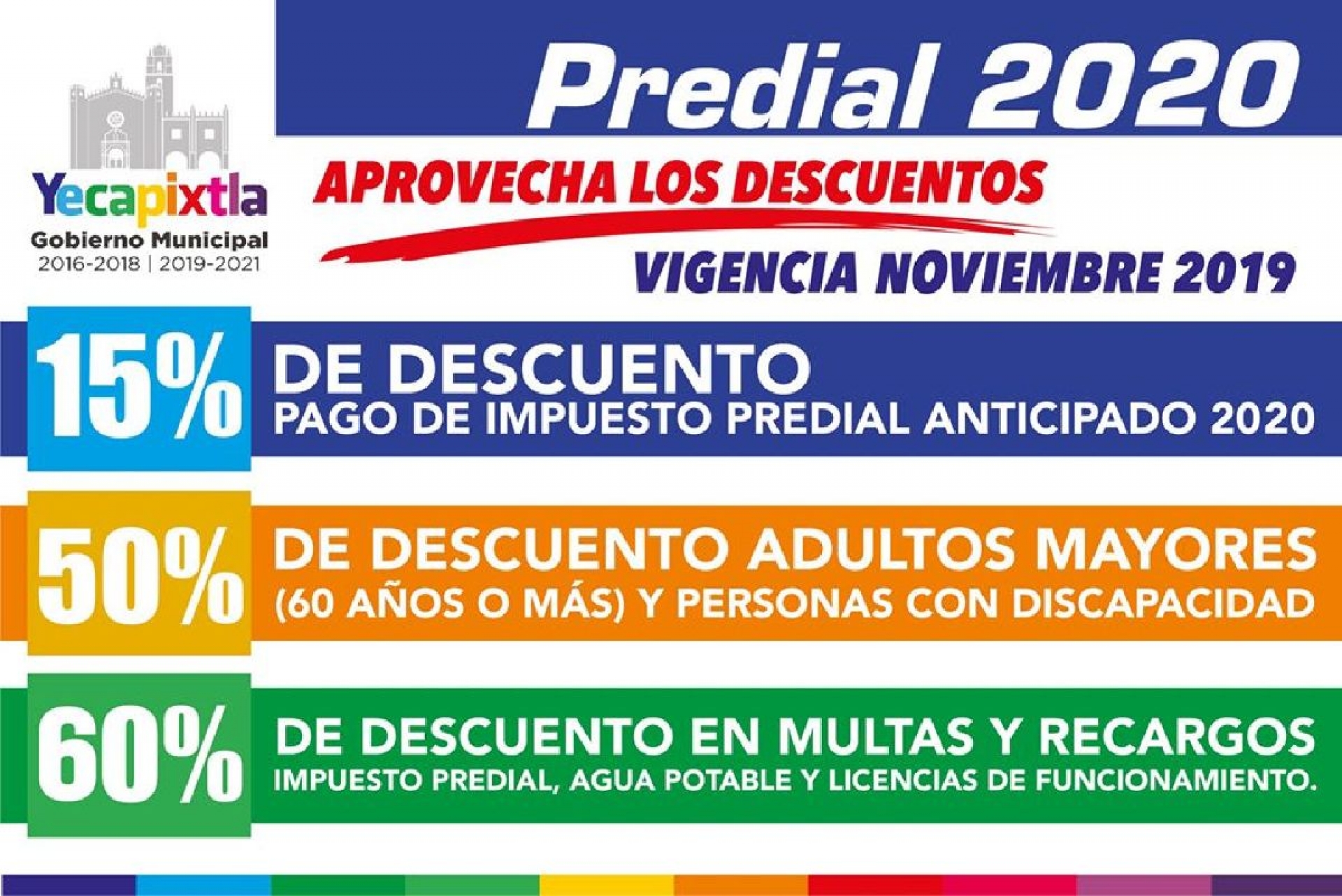 Ofrece Yecapixtla descuentos por pago anticipado del predial