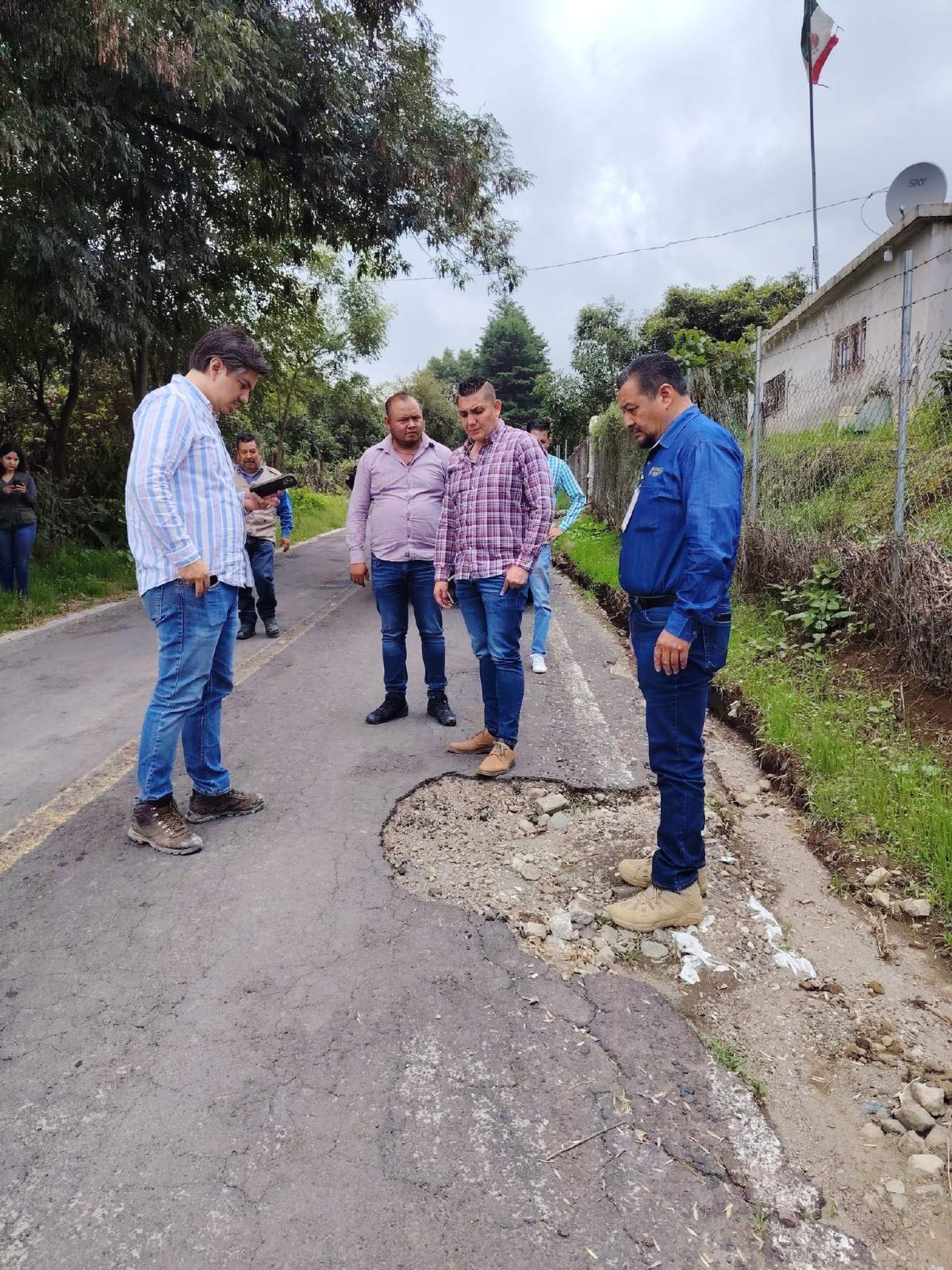 Verifica CEPCM estado de rutas de evacuación en Ocuituco