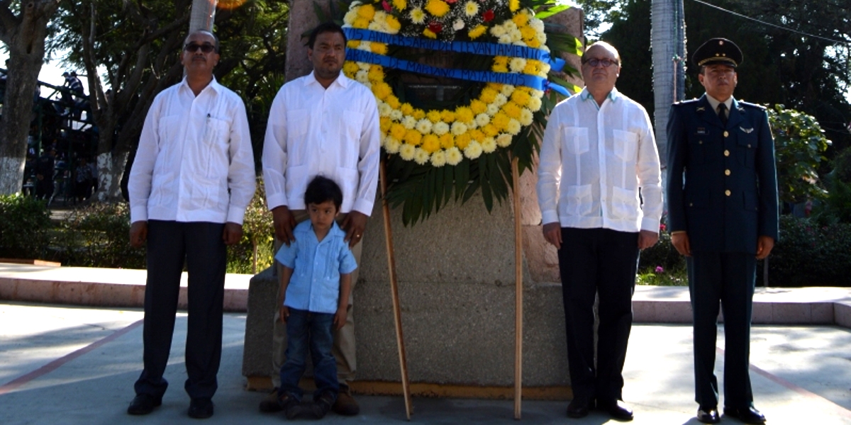 Se conmemoró el CCV aniversario del levantamiento en armas de Mariano Matamoros en Jantetelco