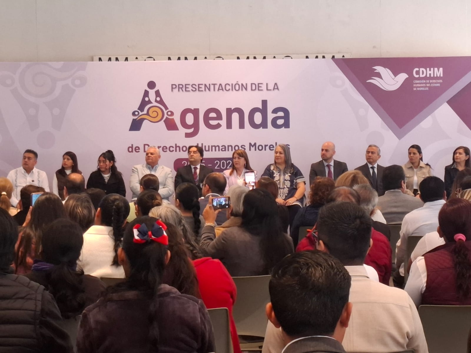 Acude gobernadora Margarita González Saravia a ceremonia de presentación de la agenda de CDHM