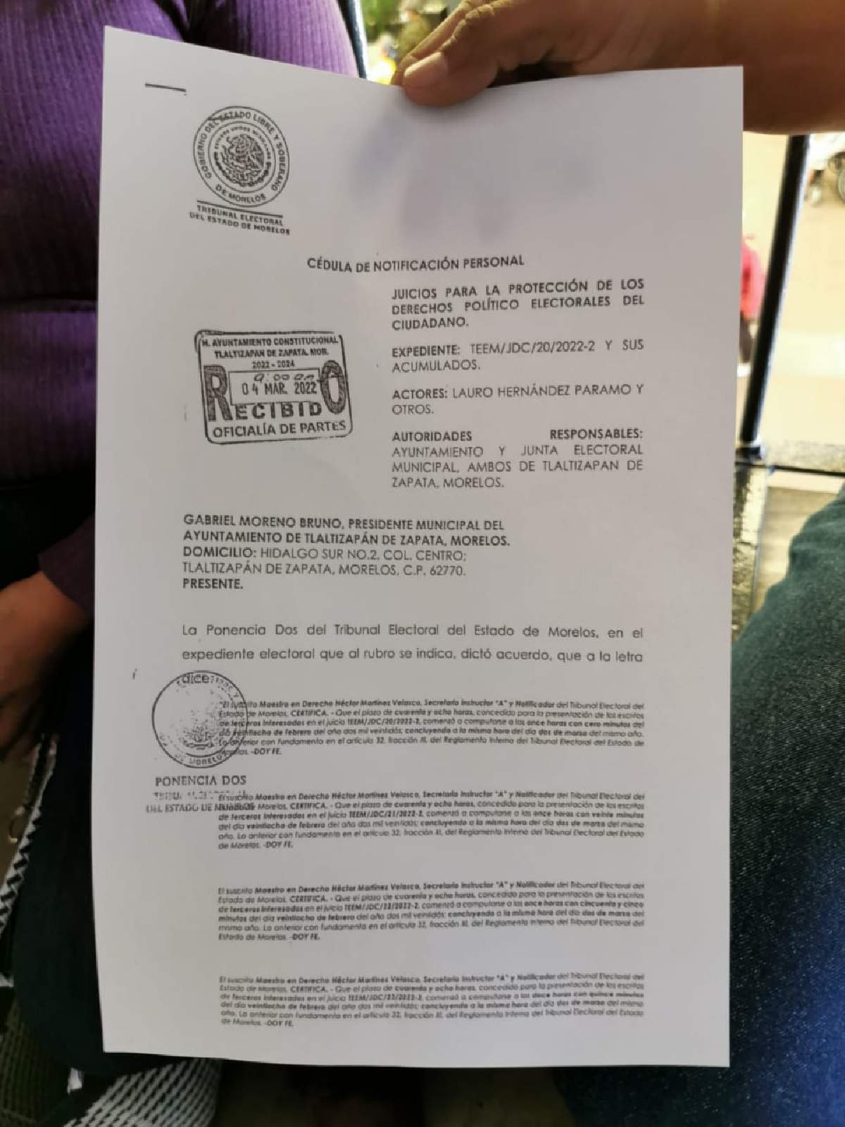Niegan registro a tres aspirantes a ayudantías de Tlaltizapán
