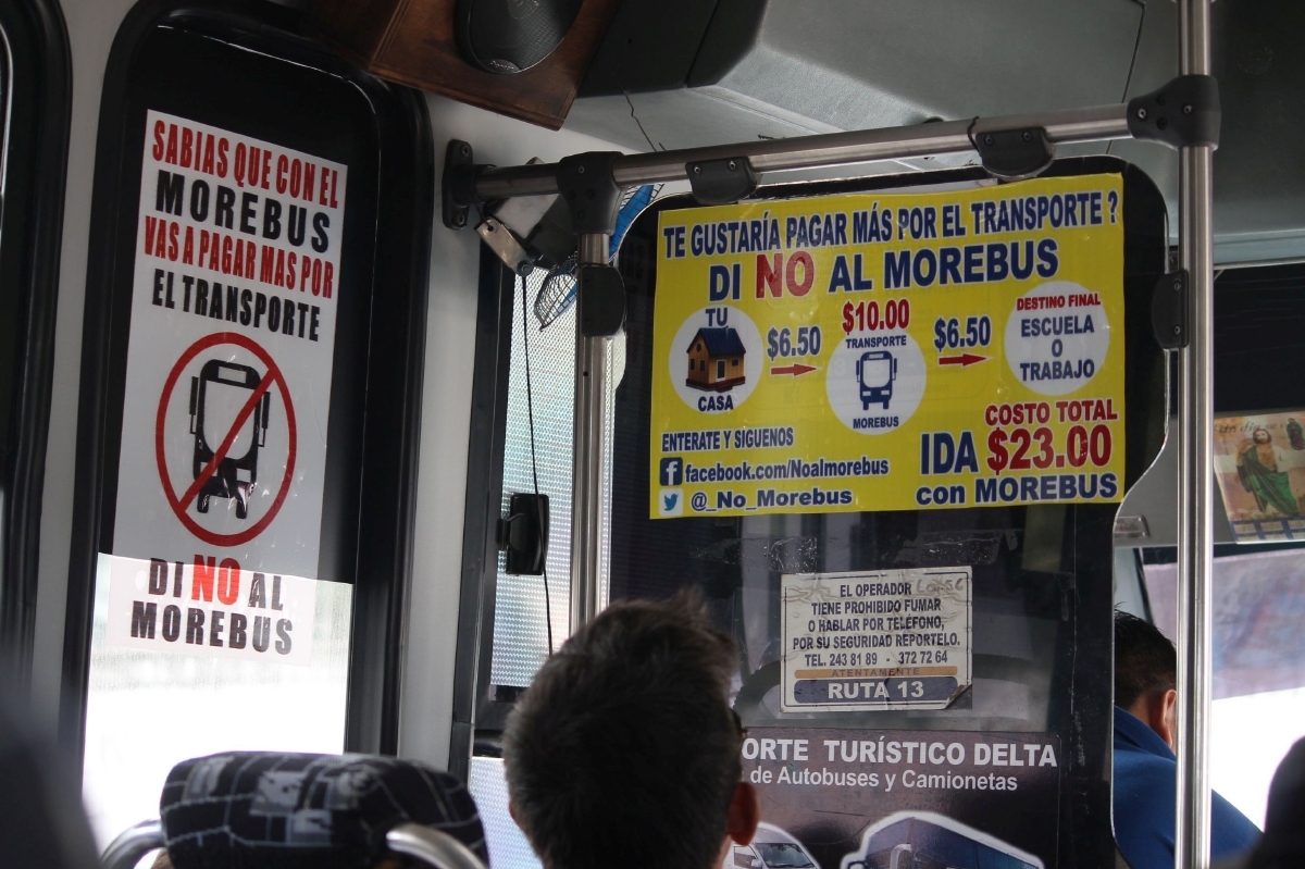 Transportistas mantendrán lucha legal contra el Morebús: Rivera Jaimes
