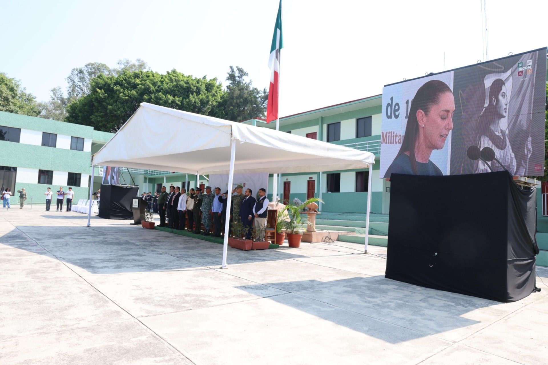 Atestigua Gobierno de Morelos Toma de Protesta de Bandera de las y los soldados del Servicio Militar Nacional