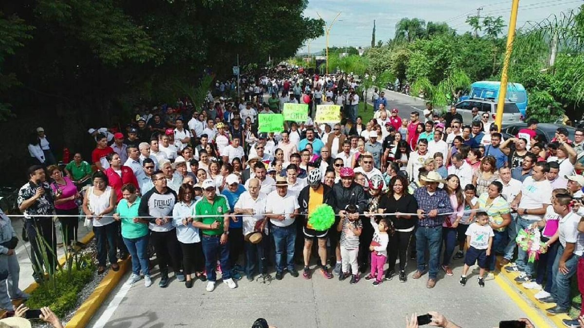 Inauguran ciclopista contigua a la carretera Yautepec-Oacalco