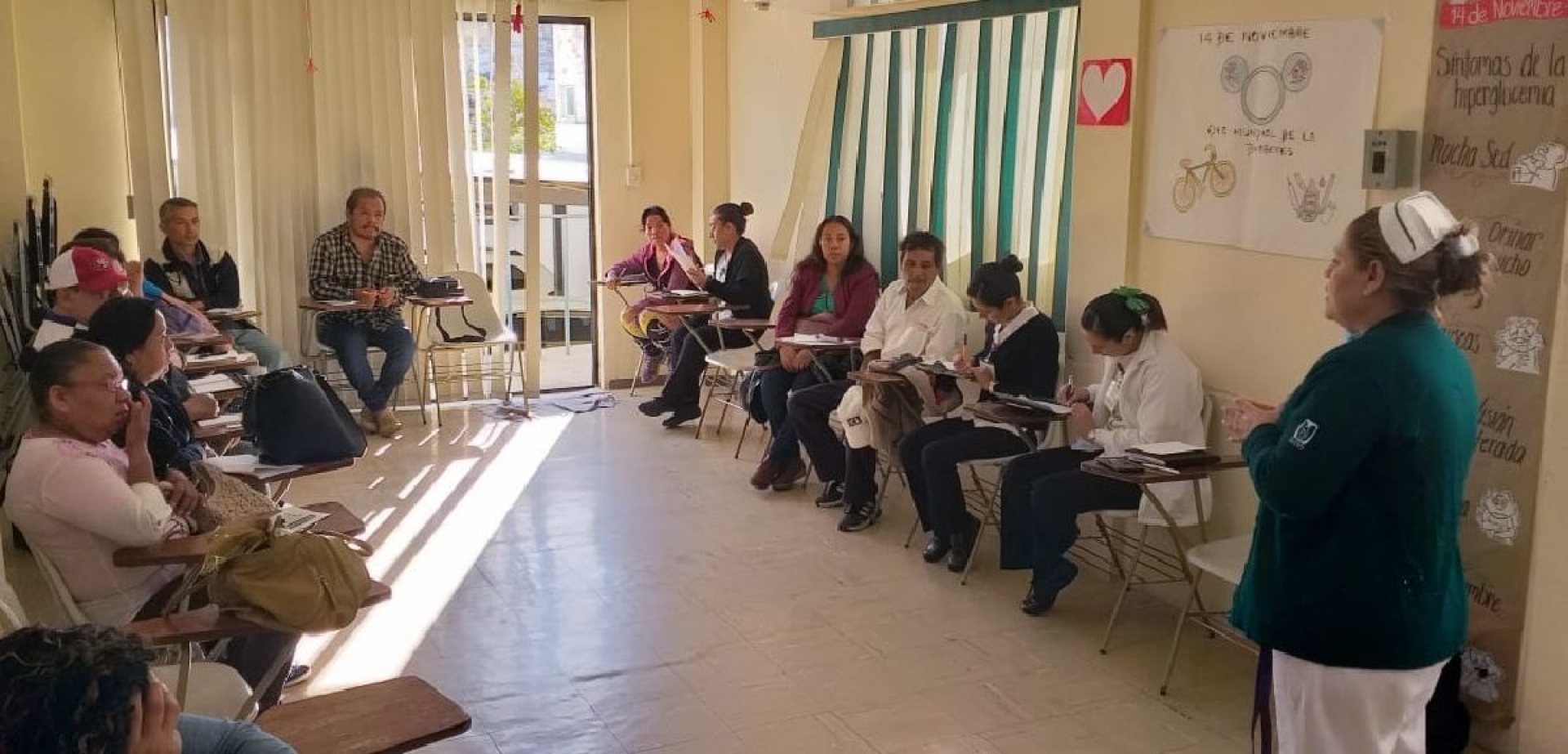 Inician derechohabientes sesiones del programa DiabetIMSS