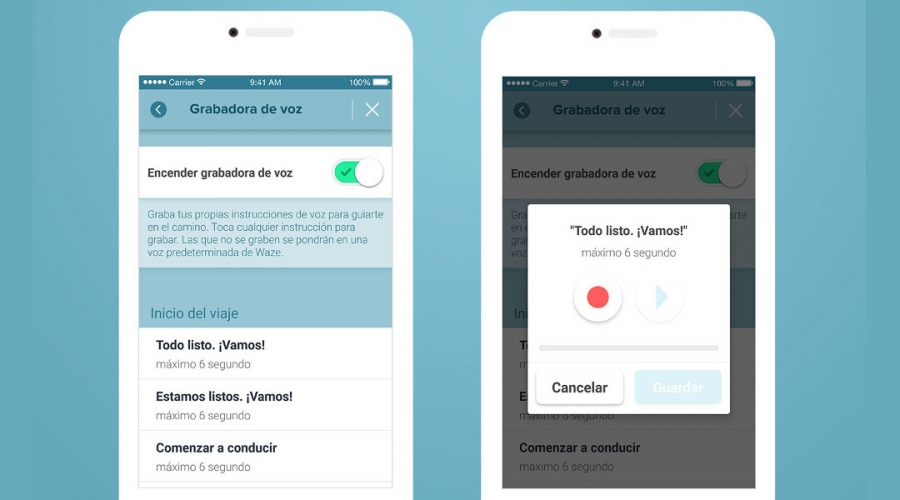 Las instrucciones de voz personalizadas de Waze ya están disponibles iOS