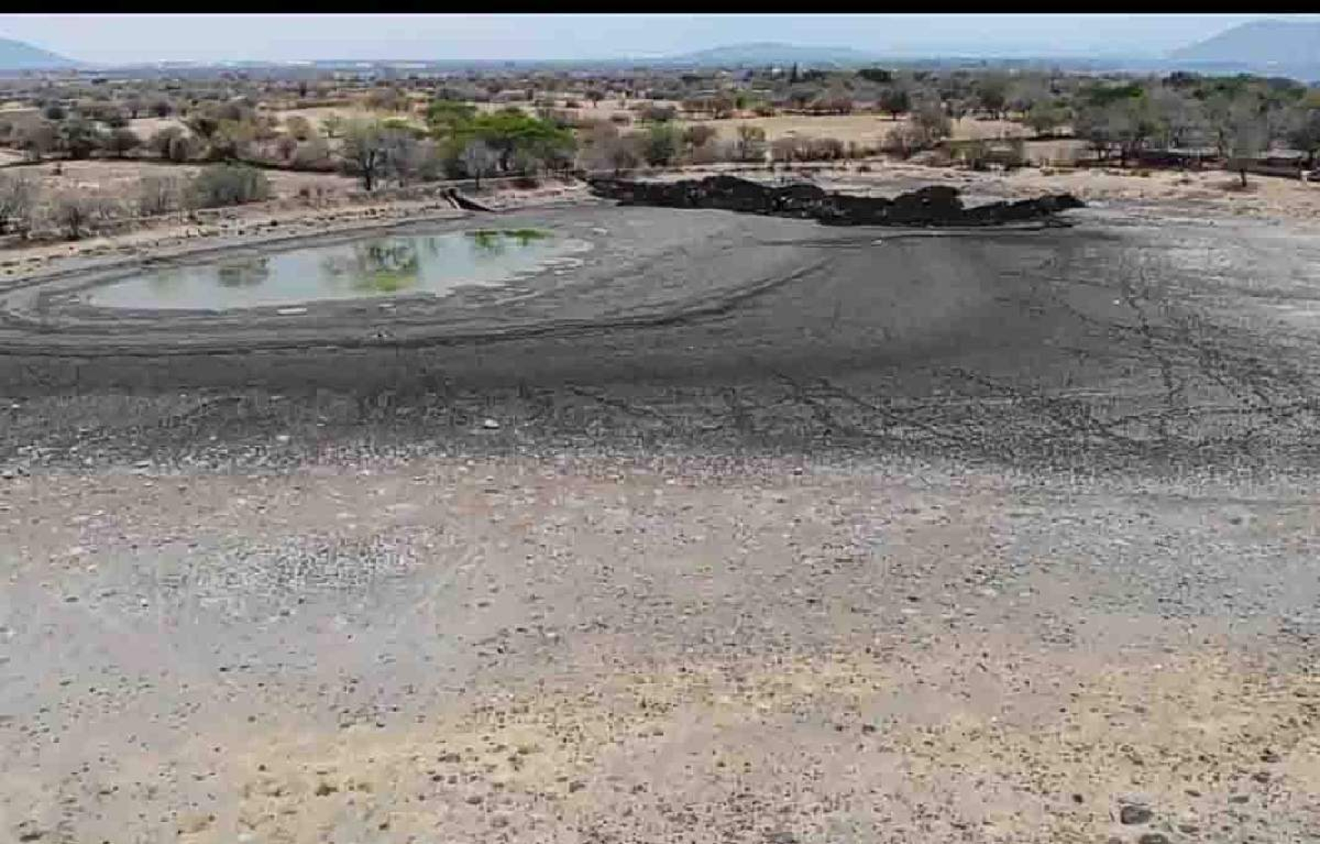 La laguna de Michapa está prácticamente seca