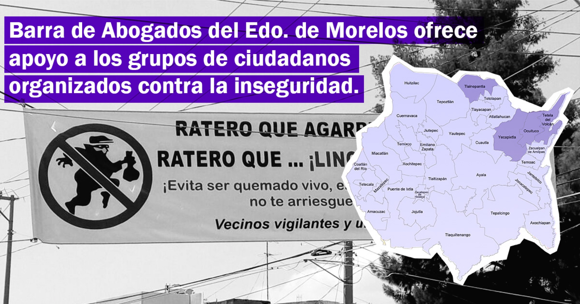 Piden a pobladores de la región oriente no tomar la justicia por su propia mano