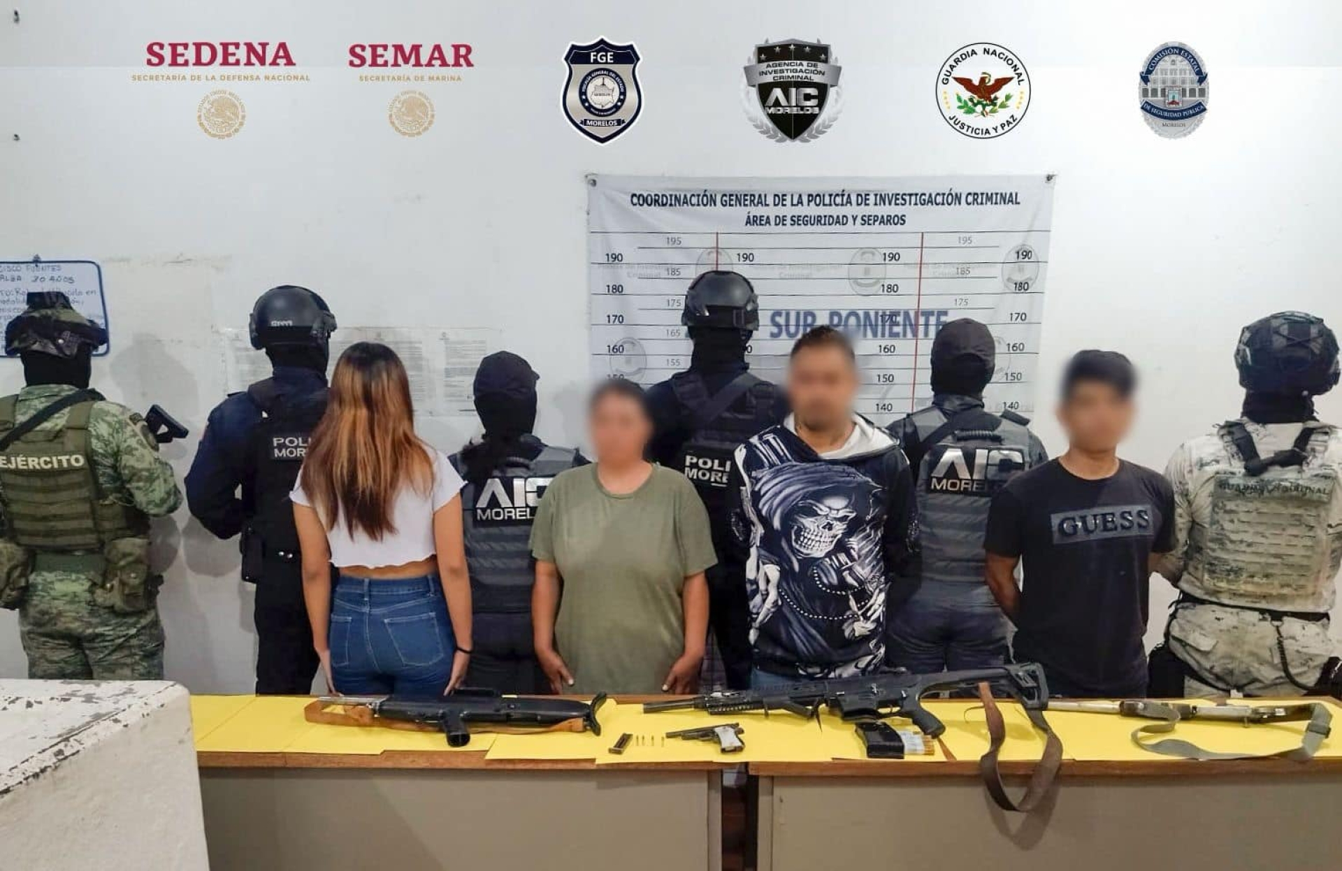 Desarticulan presunta célula delictiva que opera en la zona sur de Morelos