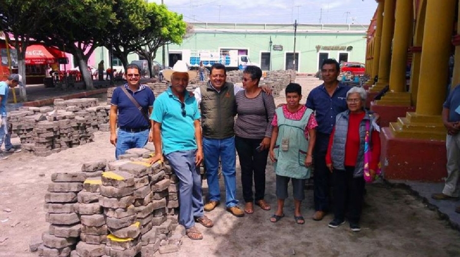 Se inician trabajos de obra de modernización del centro historico de Jonacatepec