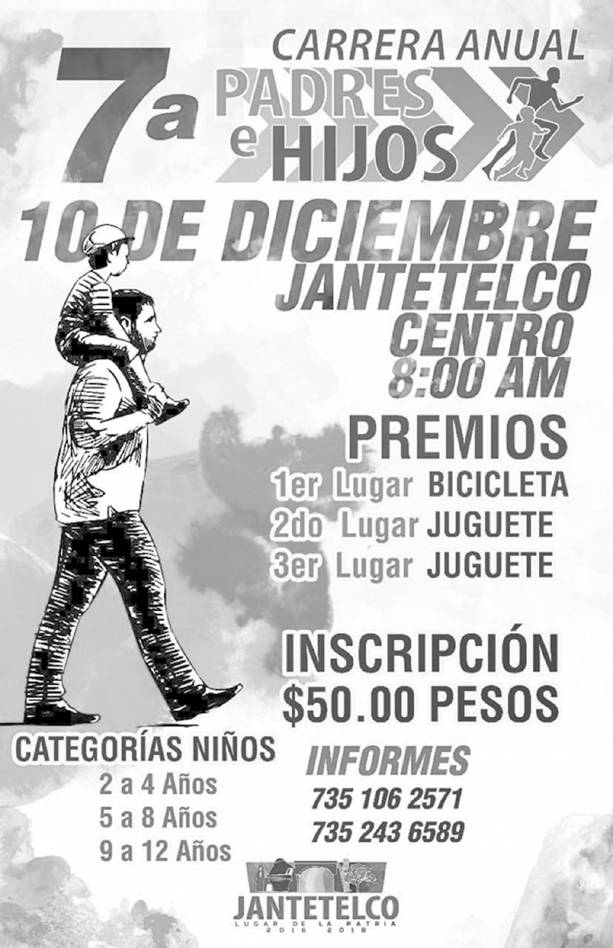 Anuncian cuarta carrera anual de 7 kilómetros en Jantetelco