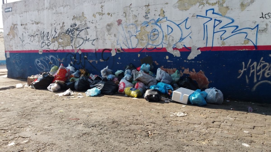 Amenazado por la basura, el mercado de la colonia Burgos