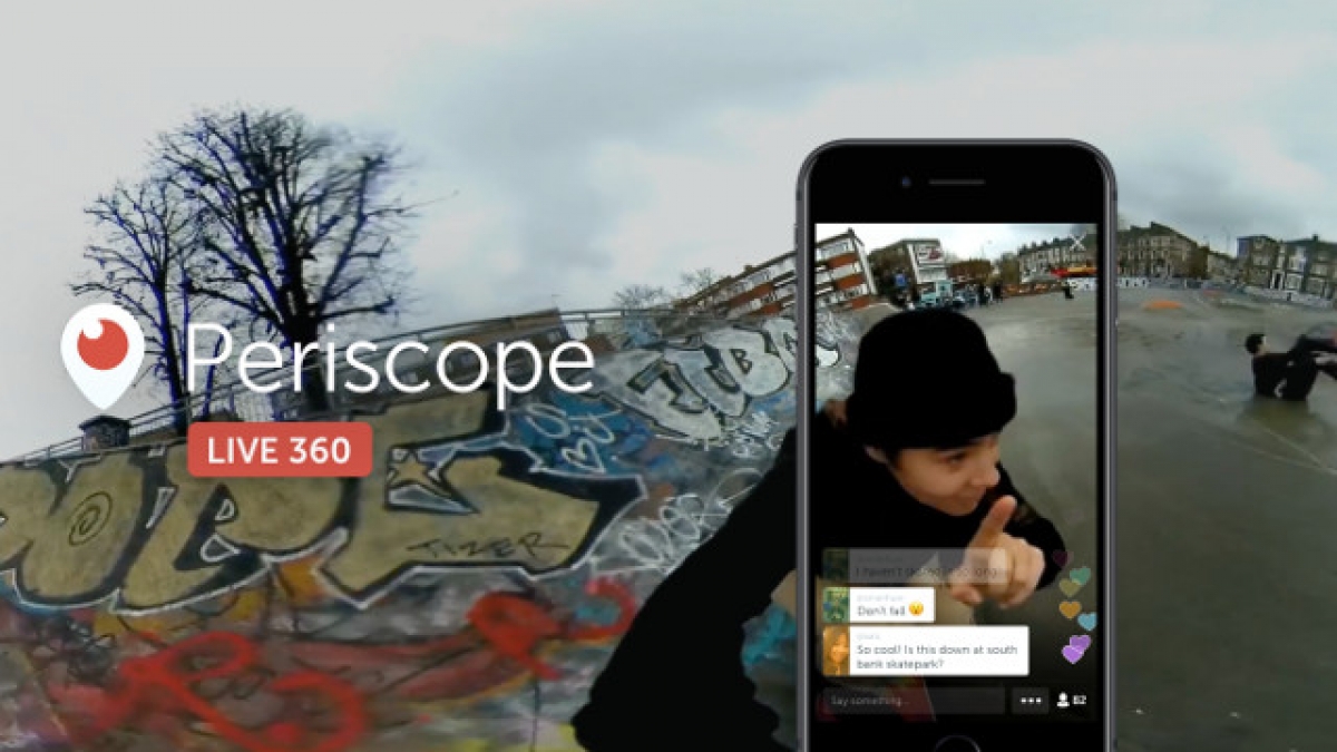 Twitter permite el streaming de video en 360° a través de Periscope