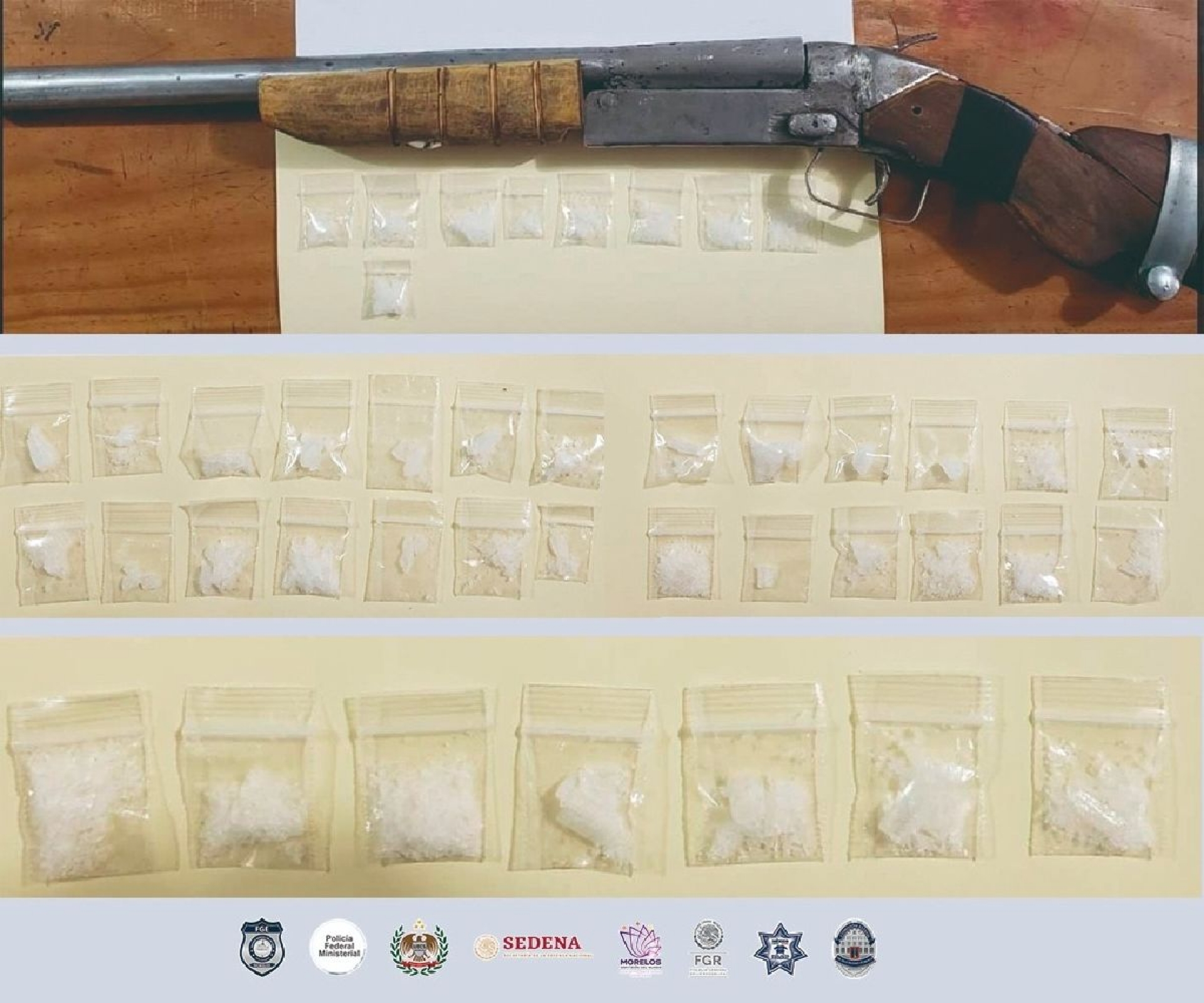 Atrapan a cuatro jóvenes en poder de 42 dosis de “cristal”