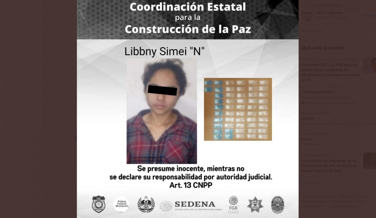 Arrestan a una joven en poder de 52 dosis de “cristal”