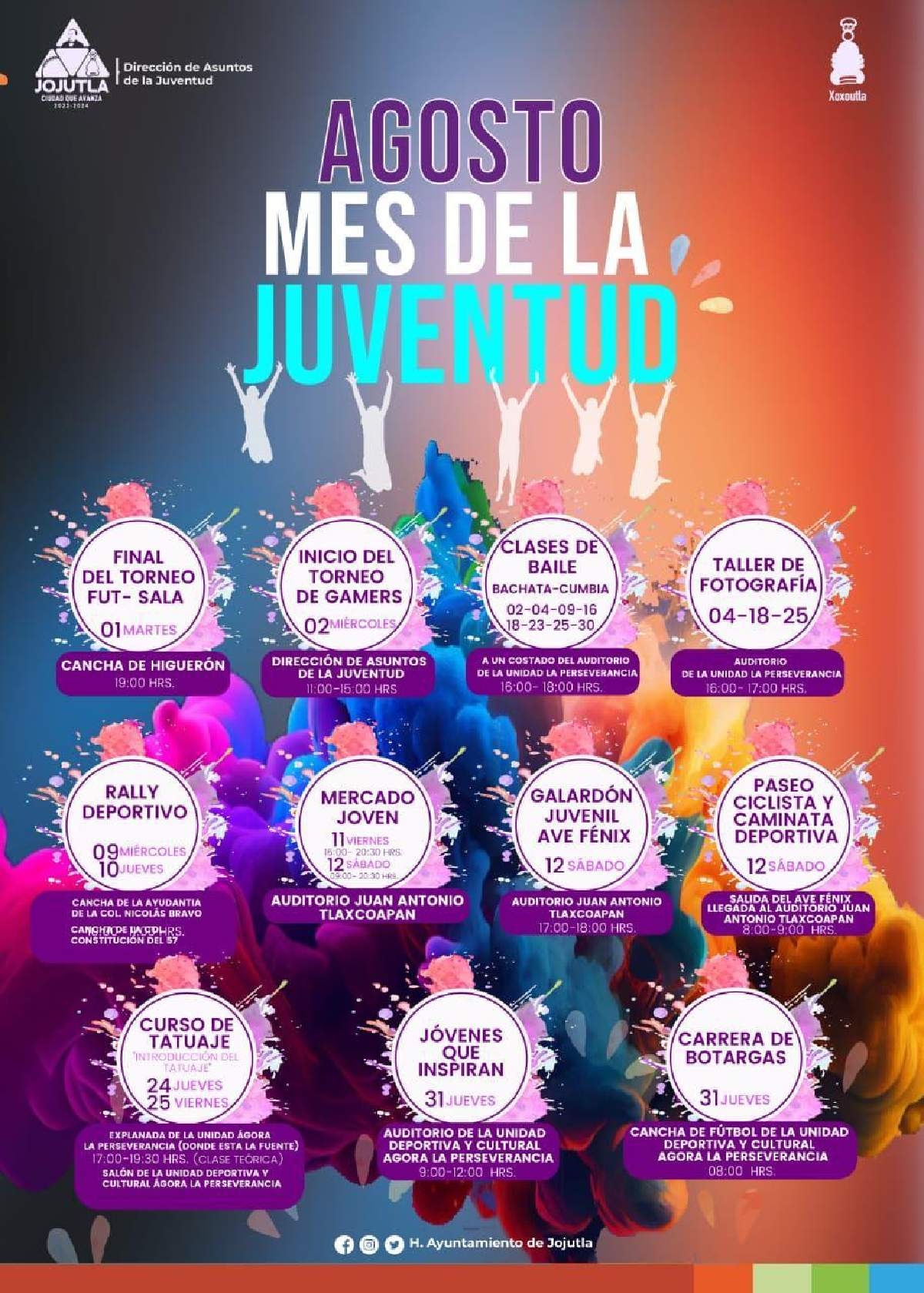 Comienzan en Jojutla actividades por el mes de la juventud