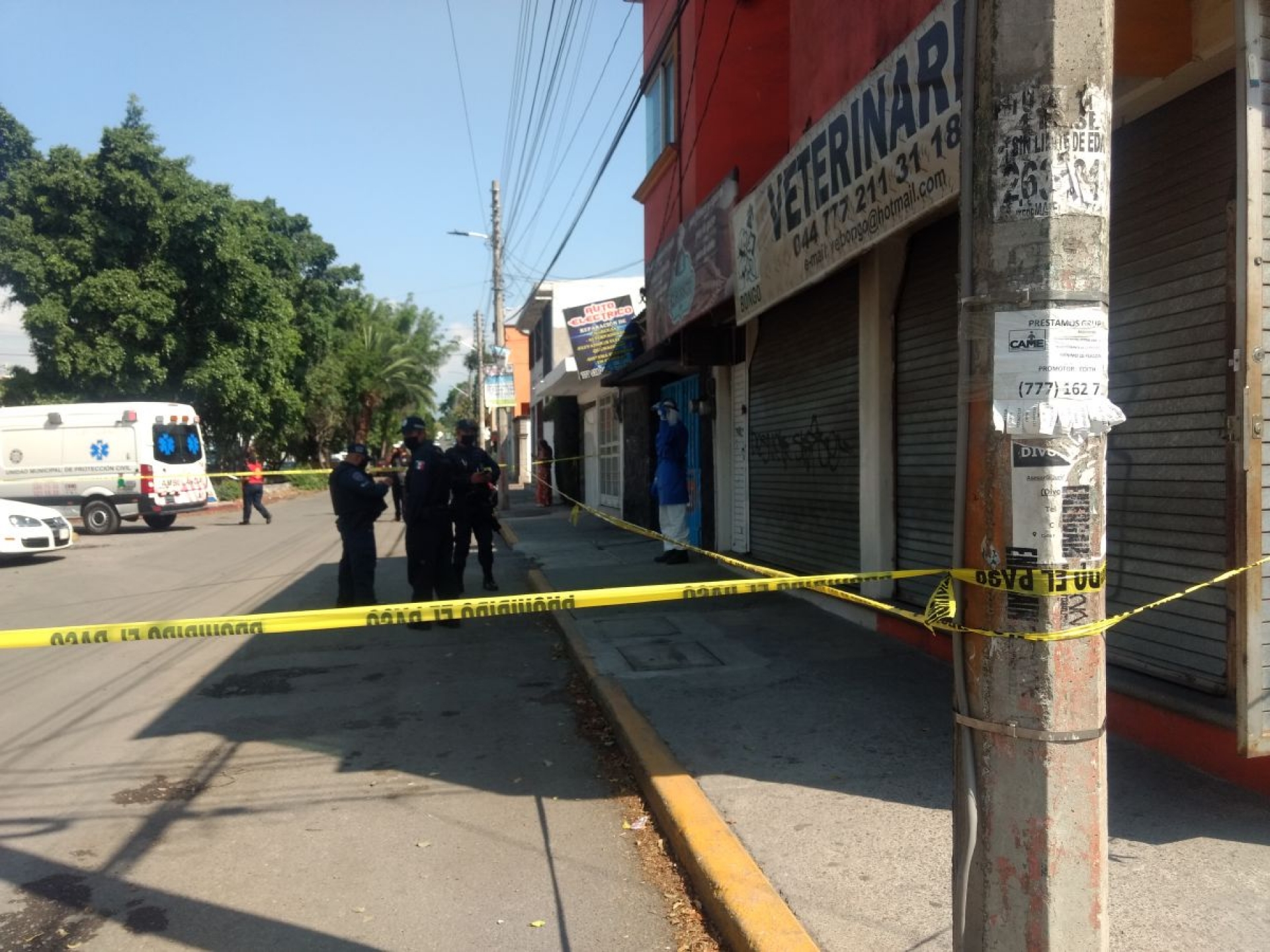 Encuentran un cadáver dentro de un taller eléctrico